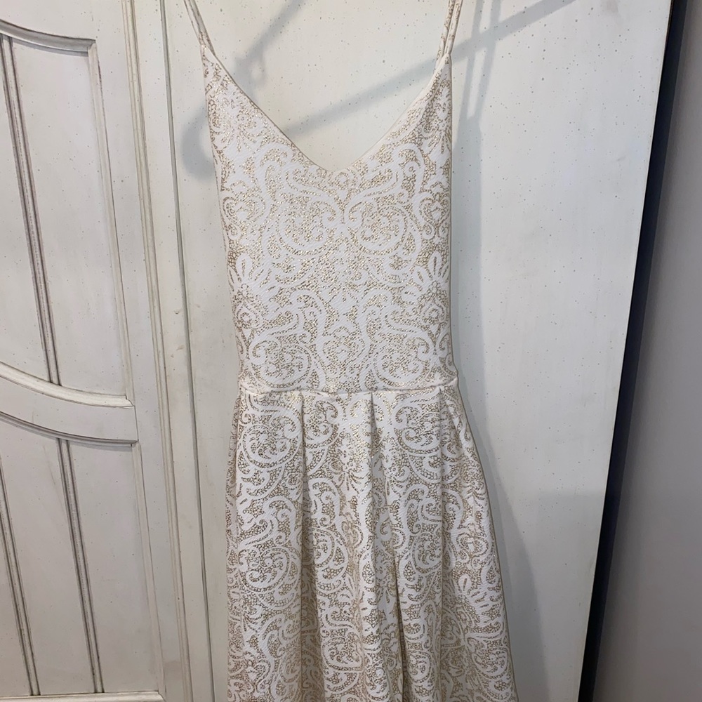 White and Gold Dress
